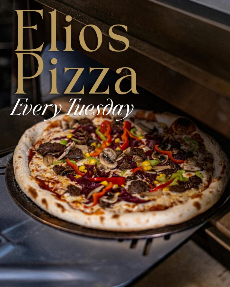 Elio's Pizza Truck every Tuesday evening right outside our front door they'll be providing delicious handmade pizzas to enjoy with your pint.