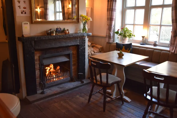 Crown pub arford roaring fire